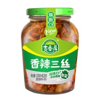 吉香居香辣三丝瓶330g+20g/罐 开味爽口下饭菜