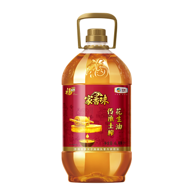 中粮福临门家香味传承土榨花生油黄金产地健康好油 6.08L/桶图1