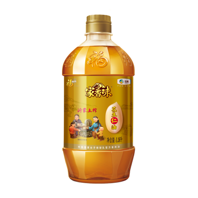 中粮福临门家香味沂蒙土榨花生仁油 剥壳压榨1.8L/桶图1