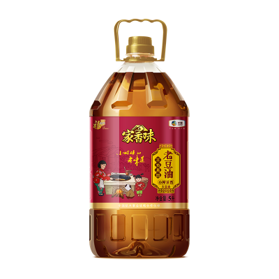 中粮福临门家香味小榨浓香老豆油黄金产地健康好油 5L/桶图1