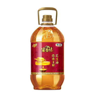 中粮福临门家香味传承土榨花生油黄金产地健康好油 4L/桶图1