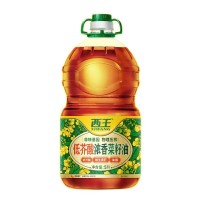 西王低芥酸浓香压榨菜籽油非转基因 物理压榨 甄选原料5L