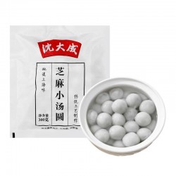 沈大成芝麻小汤圆300g(70个元宵速冻食品 夜宵 甜品)图2