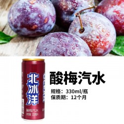 北冰洋酸梅汽水330ml*24罐 老北京酸梅汤罐装西梅汁果汁碳酸饮料图3