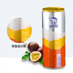 北冰洋 百香果苏打汽水330ml*24罐 气泡饮料整箱图4