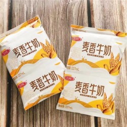 三元麦香牛奶枕包纸袋装早餐奶利乐枕 227ml*16包 箱装图2