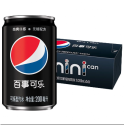 百事可乐mini迷你罐200ml/罐极度无糖可乐美年达七喜图3