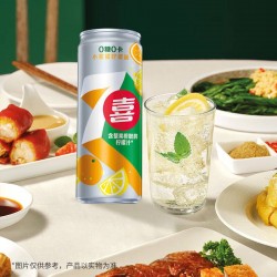 七喜小柑菊柠檬味0糖0脂330ml*6罐/12罐无糖饮料整箱图2