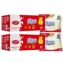 三元（SAN YUAN）纯牛奶 227mL*16袋 整箱装图2