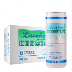 崂山白花蛇舌草水320ml*24罐整箱无糖饮料苏打水一整箱图2