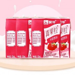 蒙牛mini小真果粒草莓味125ml*16盒学生成人营养早餐牛奶图4