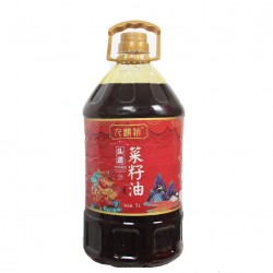 非转基因物理压榨纯菜籽油5L儿时的味道，过去的石磨时代图3