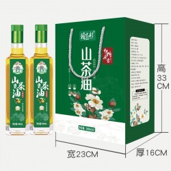 赣之村山茶油 油茶籽压榨一级食用油礼盒装500ml*2瓶图5