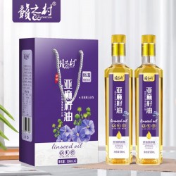 赣之村亚麻籽油500ml*2瓶礼盒装图2