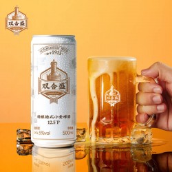 北京双合盛精酿啤酒12.5p德式小麦原浆500ml*12罐图3