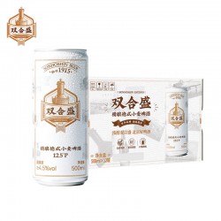 北京双合盛精酿啤酒12.5p德式小麦原浆500ml*12罐图4