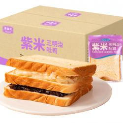 康益味紫米三明治吐司420g*1箱（每箱6-7包）包邮