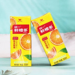 统一正品鲜橙多 250ml*24盒/箱 整箱装果汁橙汁饮料果味纸盒图4