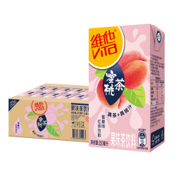 维他蜜桃茶果味茶饮料250ml*24盒整箱装家庭聚餐囤货 1件装图3