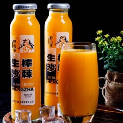 沙棘汁吕梁野山坡山西特产饮料300ml*8瓶整箱生榨果汁纯沙棘汁原浆特价装图4