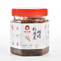 辣小董 腊肉外婆菜280g*1湖南农家特产下饭菜 即食腌菜 香辣酱菜咸菜