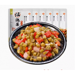 老坛子活泡菜酸脆豇豆脆小粒 68g*10袋图5