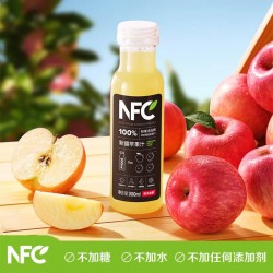 农夫山泉nfc新疆苹果汁 果汁饮料 100% 鲜榨果汁礼盒送礼 新疆苹果汁300ml*10瓶图5