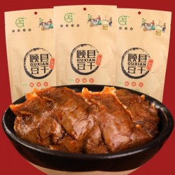 顾县手撕素肉豆腐干手磨豆干零食抗饿充饥五香麻辣儿时休闲豆制品图4