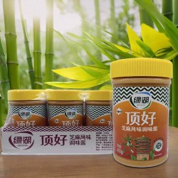 绿湖顶好芝麻酱400g*2瓶大桶热干面沙县小吃芝麻调味酱拌面火锅蘸图2