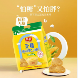 旌晶无糖猴头菇慧仁玉米粉即食冲饮玉米糊600g/袋无糖低脂无添加图3