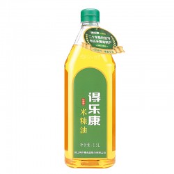 得乐康1.5L谷黄金米糠油图5