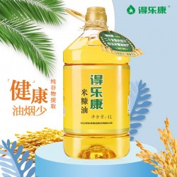 得乐康一级米糠油4L图2