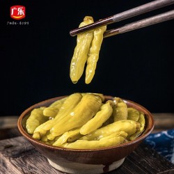 广乐小米辣泡椒四川特产农家自制野山椒泡菜泡凤爪调料400g*20袋整箱装图2