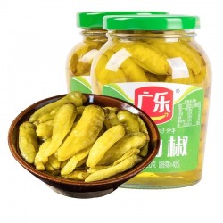 广乐野山椒小米辣泡椒剁椒泡菜四川特产自制200g*12瓶整箱装图5