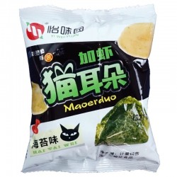 【怡味园】零食加虾猫耳朵 800g*1箱（40包)图3