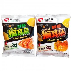 【怡味园】零食加虾猫耳朵 800g*1箱（40包)图6