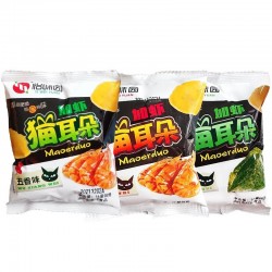 【怡味园】零食加虾猫耳朵 800g*1箱（40包)图8