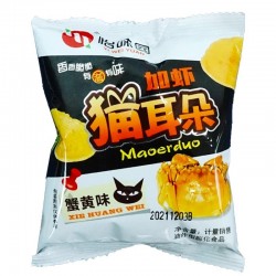 【怡味园】零食加虾猫耳朵 800g*1箱（40包)图4