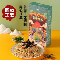 雅叔老上海葱油拌面方便速食早餐夜宵特产美食面条270g*3图2