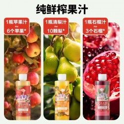 批发佐餐时间HPP+NFC果蔬汁100%鲜榨果汁苹果梨汁石榴汁饮料300ml*6瓶图2