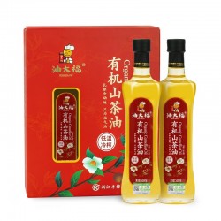 油大福 油大福茶油500ml*2礼盒有机茶籽油 低温冷榨一级 高油酸食用油图7