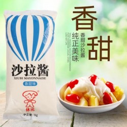 休比香甜沙拉酱1kg袋装 水果蔬菜寿司料理面包烘焙汉堡蛋糕家商用图2