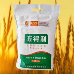 五得利五星金特精小麦面粉5kg/袋图1