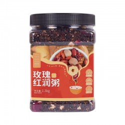 姚朵朵玫瑰红润粥料1.3kg早餐女神粥玫瑰花杂粮图5