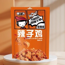 鲁丫头辣子鸡开袋即食真空独立包装休闲零食60g图2