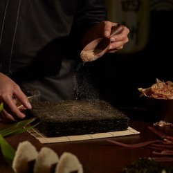 四洲紫菜即食海苔片紫菜包饭海味零食海苔拌饭料100束原味芥辣味图4